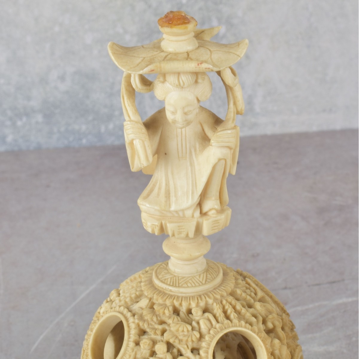 Box Lot of Carved Pieces