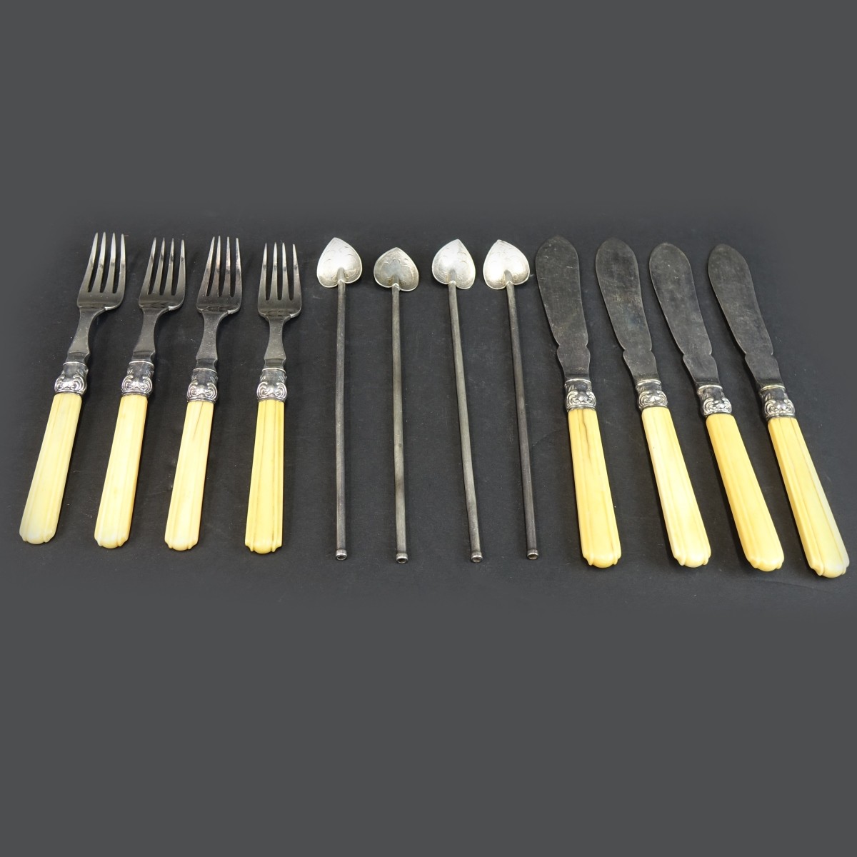 (12) Vintage Silverplate and Sterling Flatware