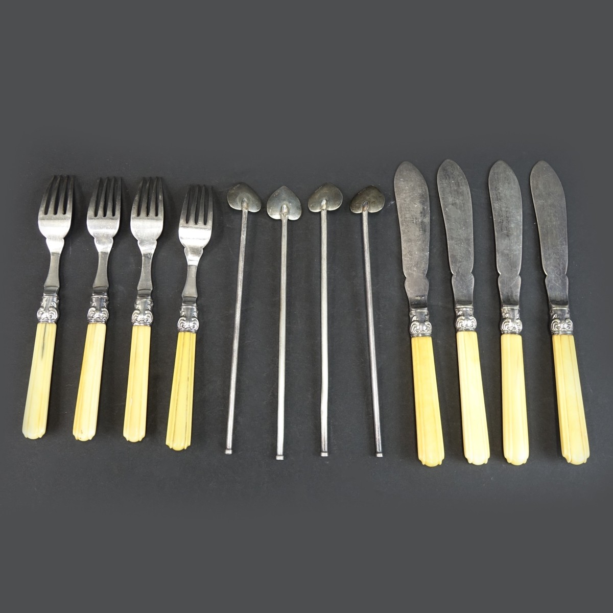 (12) Vintage Silverplate and Sterling Flatware