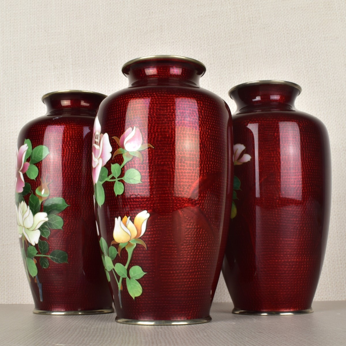 Japanese Cloisonne Vases