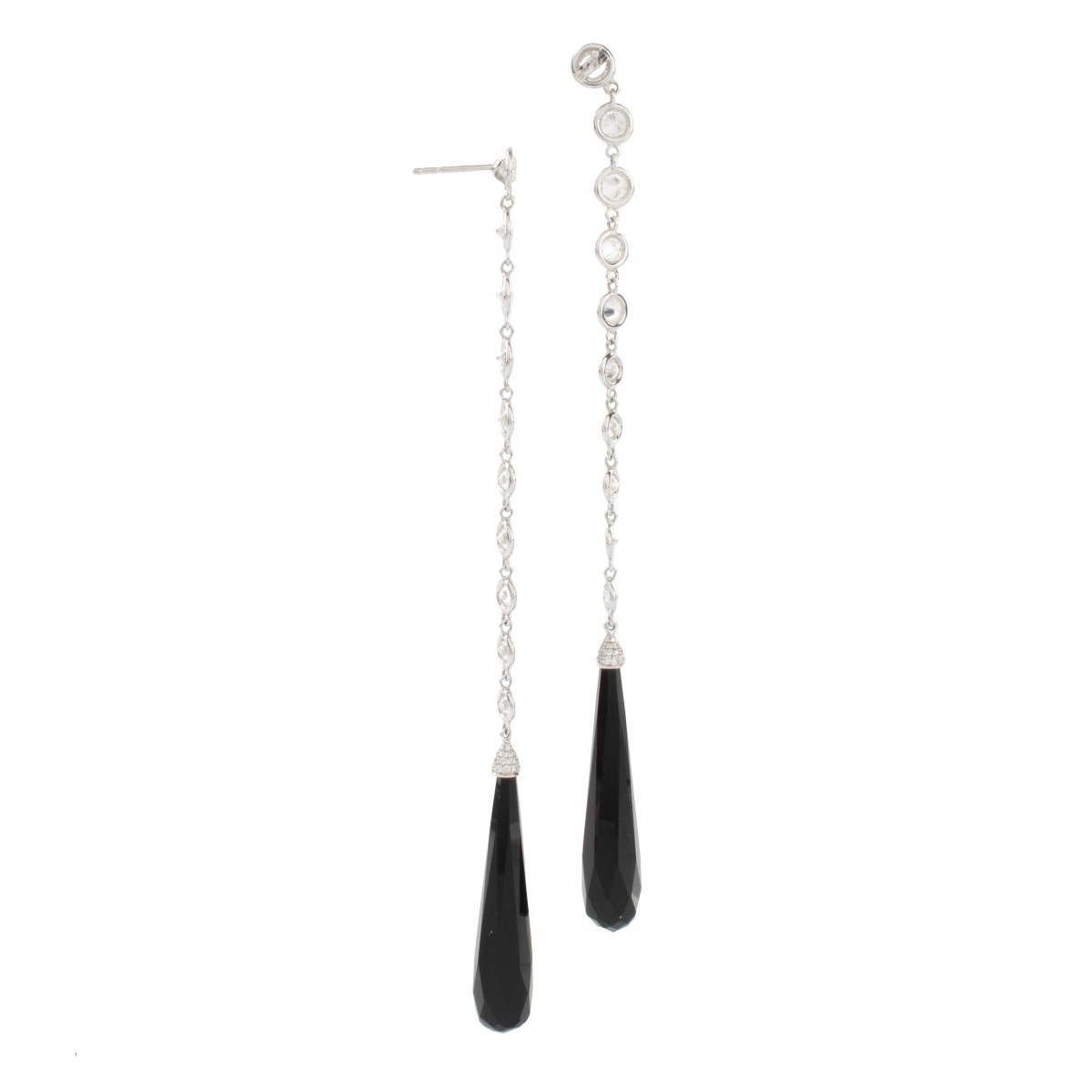 18KW Gold and Diamond Ivanka Trump Earrings