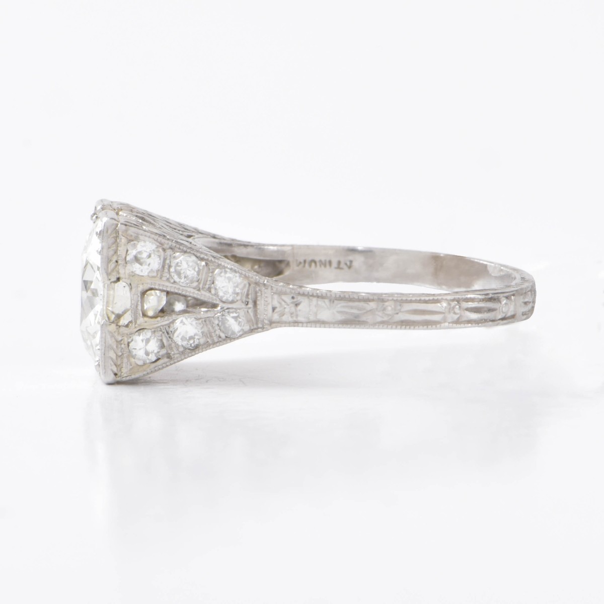 Art Deco Platinum and Diamond Ring