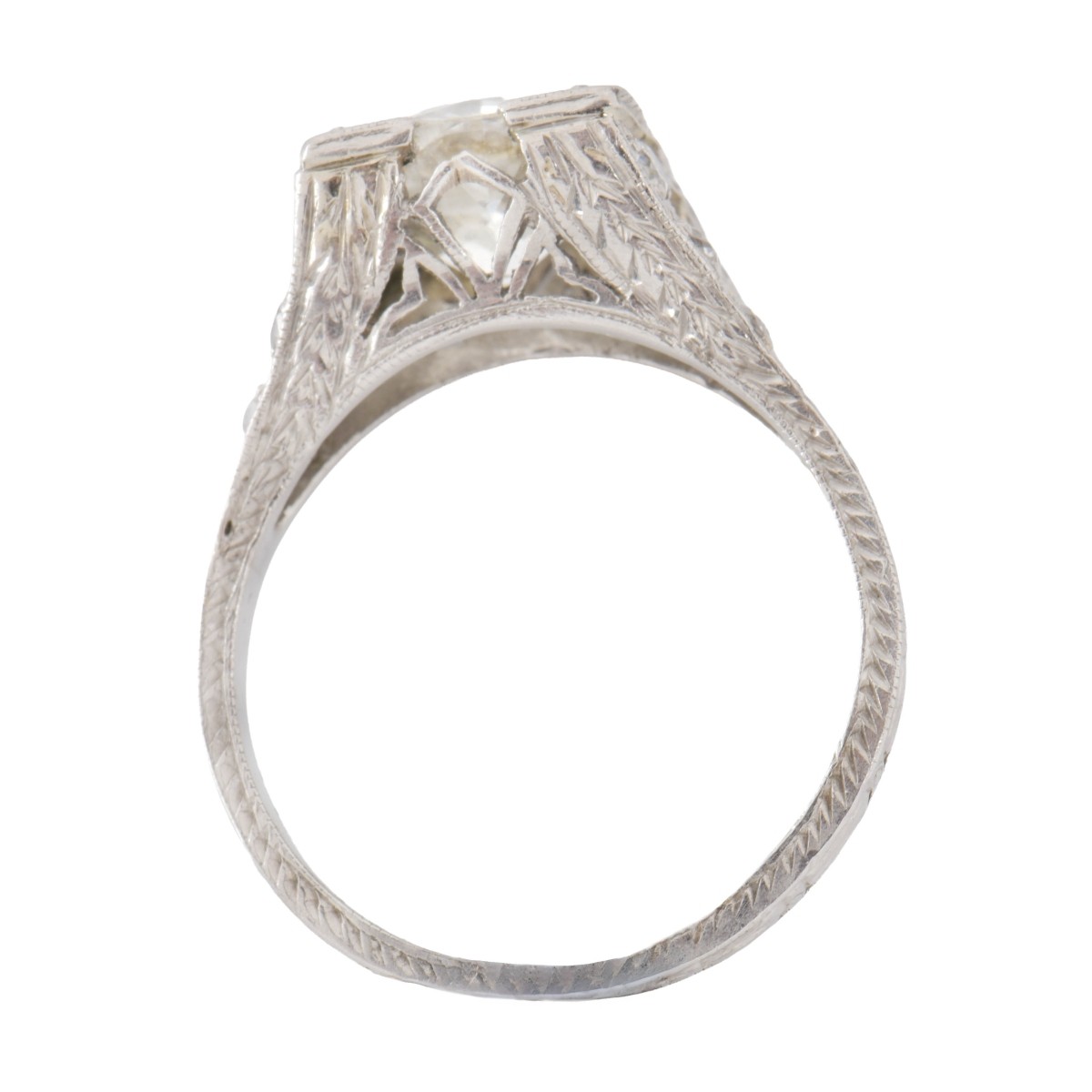 Art Deco Platinum and Diamond Ring