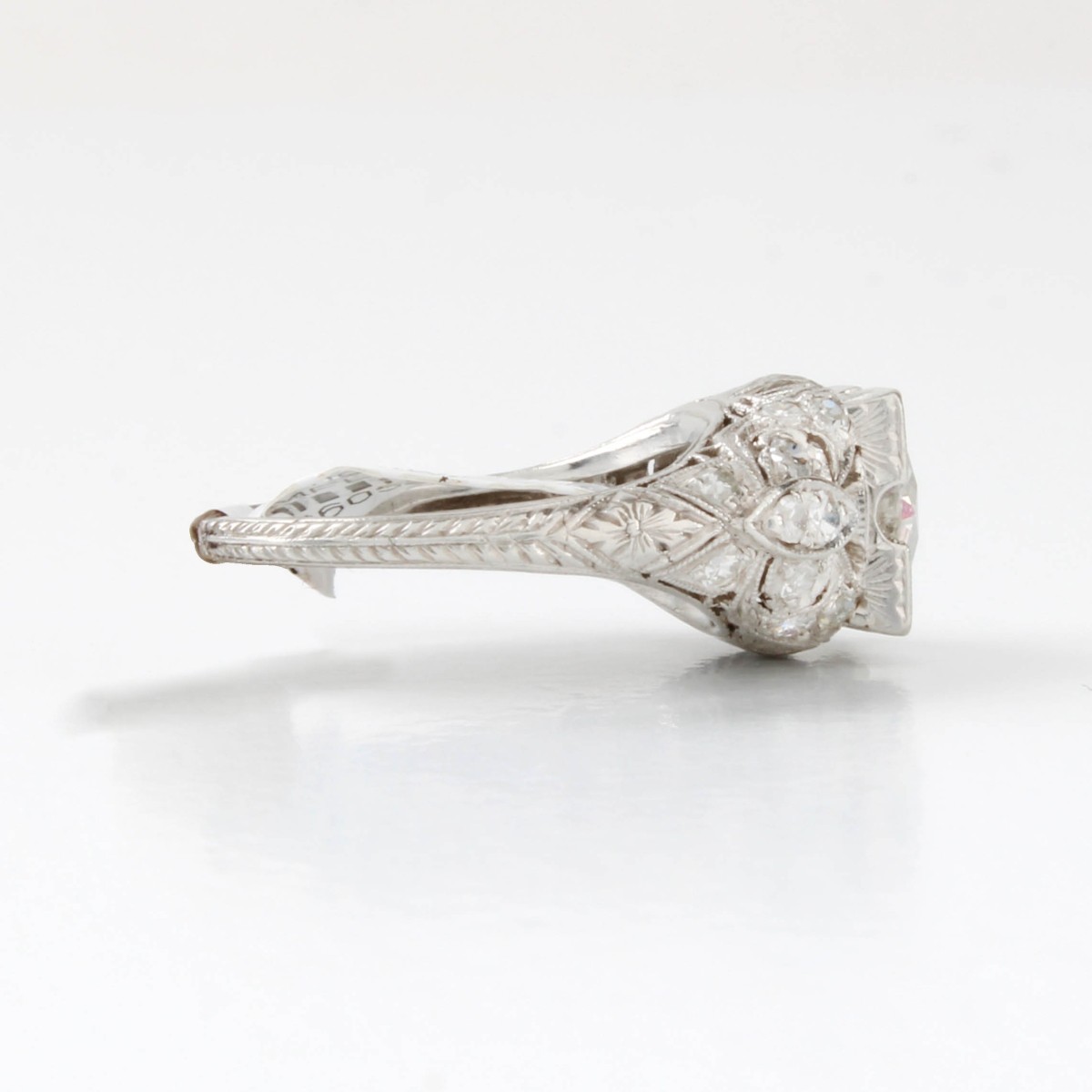 Art Deco Platinum and Diamond Ring