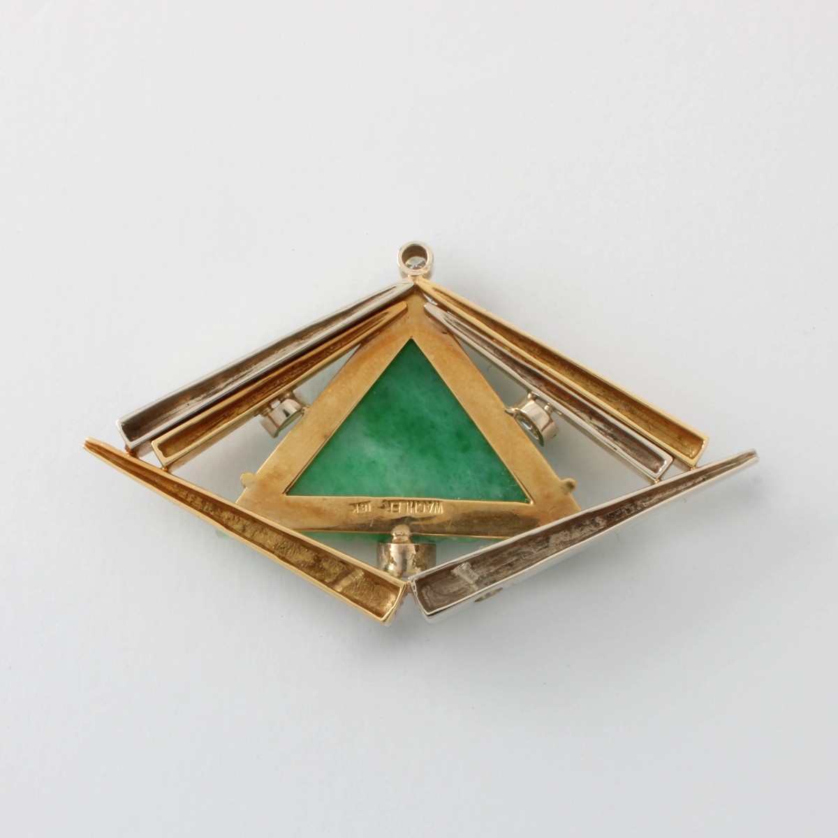 Wachler Jade, Diamond and 18K Pendant