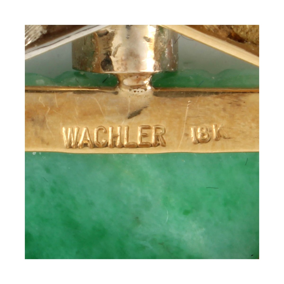 Wachler Jade, Diamond and 18K Pendant
