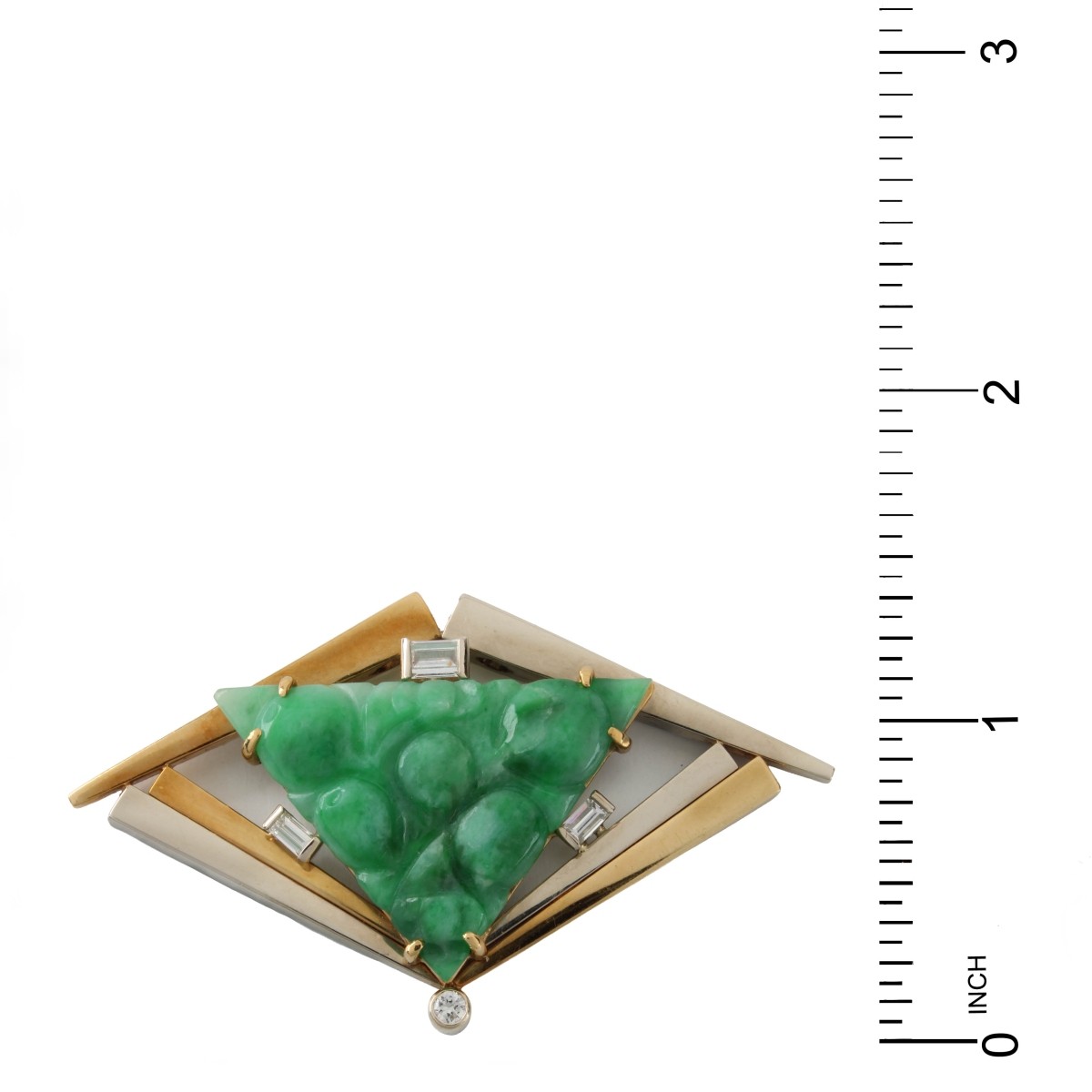 Wachler Jade, Diamond and 18K Pendant