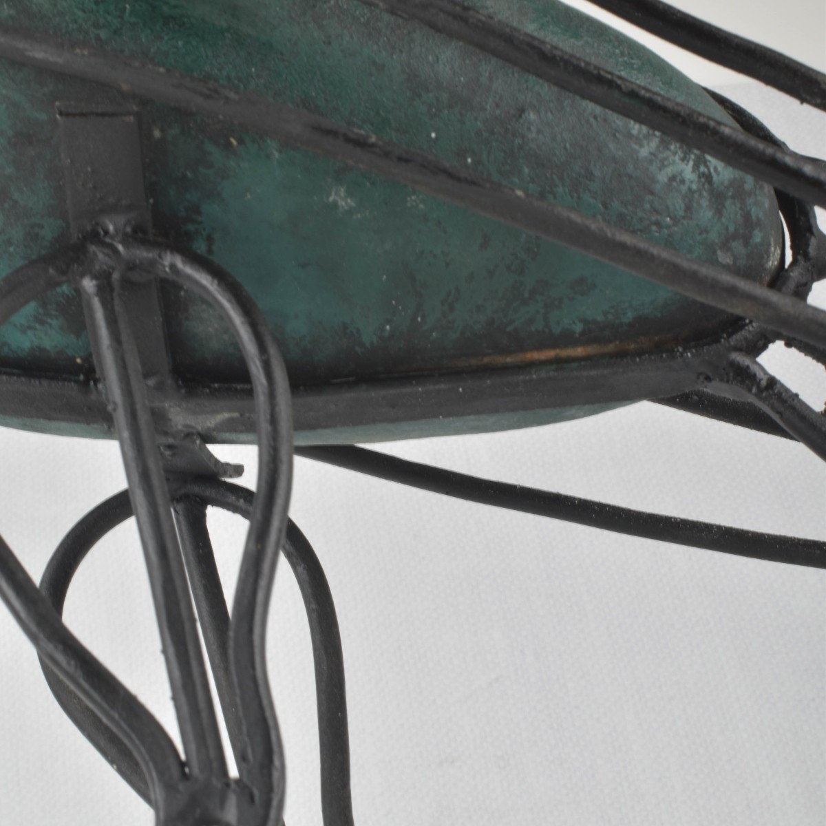 Mid-century Modern Metal Parrot