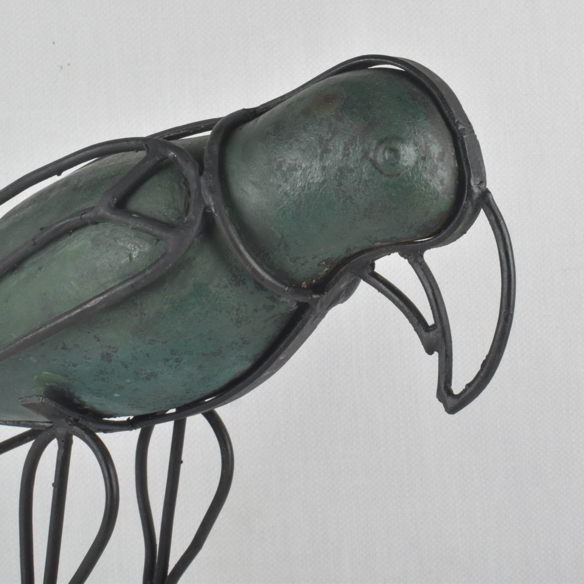Mid-century Modern Metal Parrot