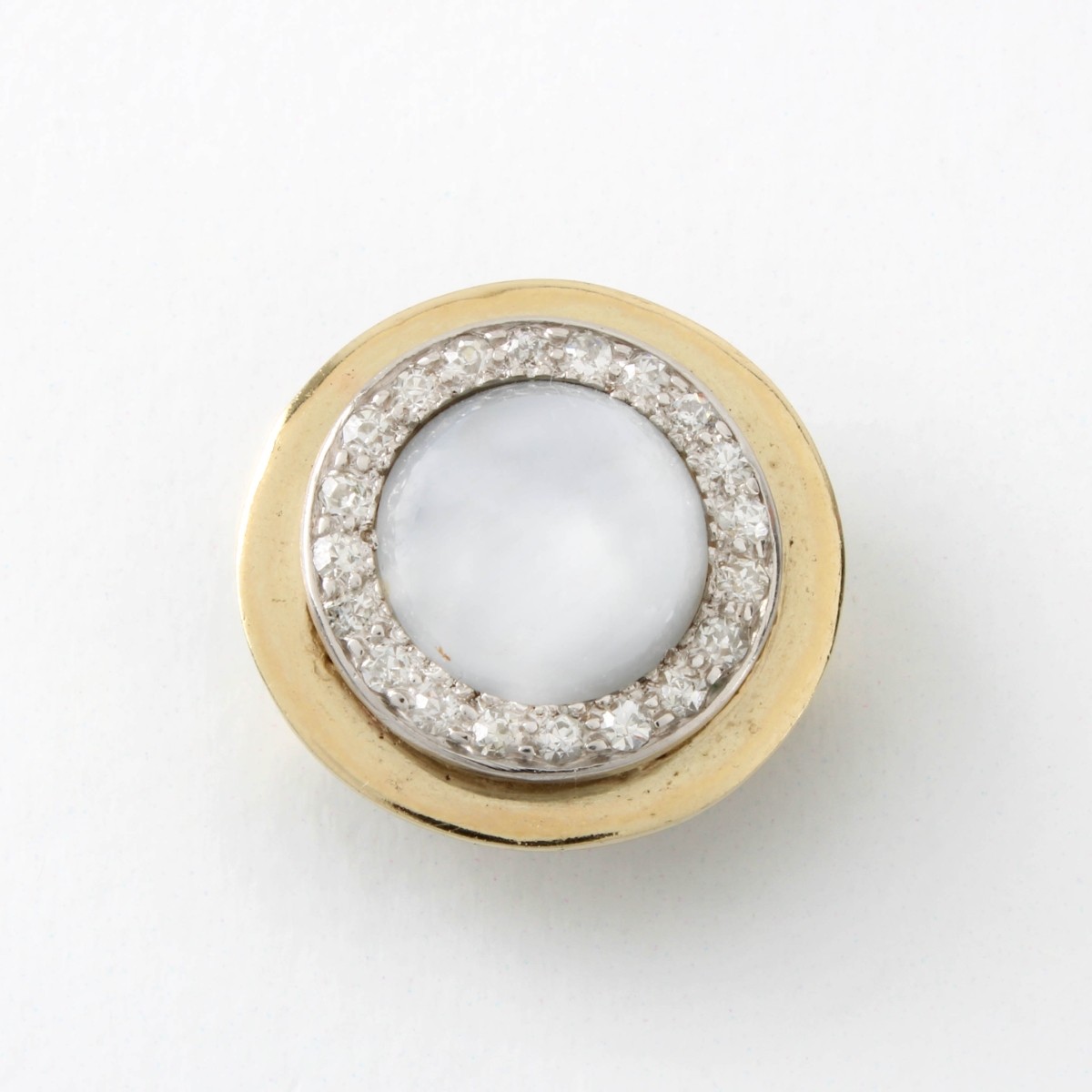 Sapphire, Diamond and 14K Pendant