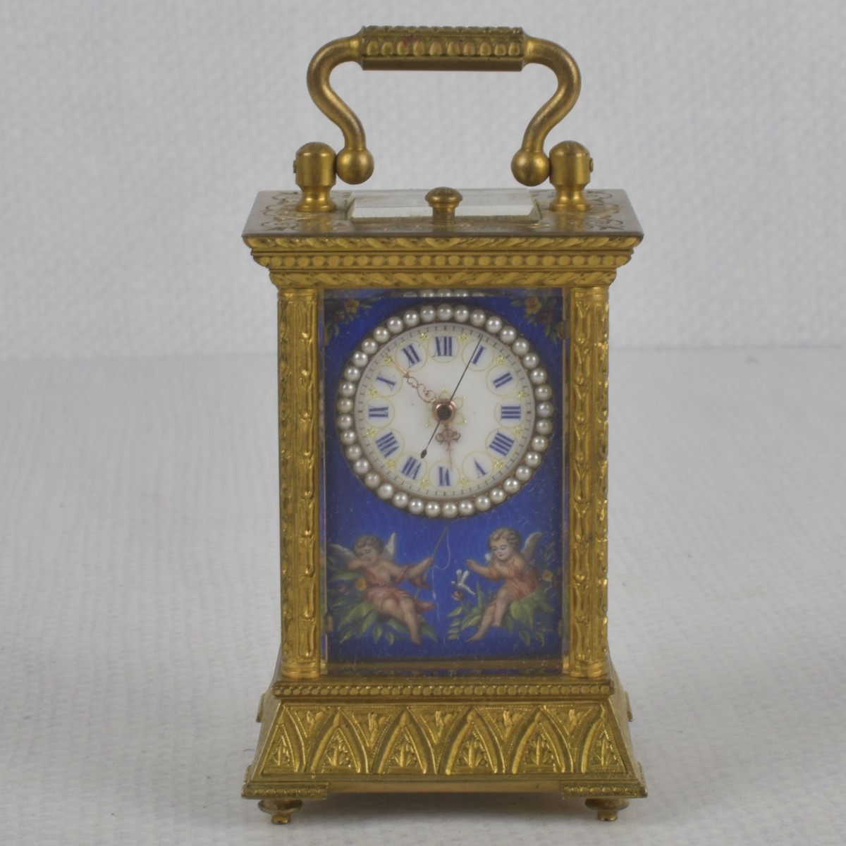 French Miniature Sonnerie Carriage Clock