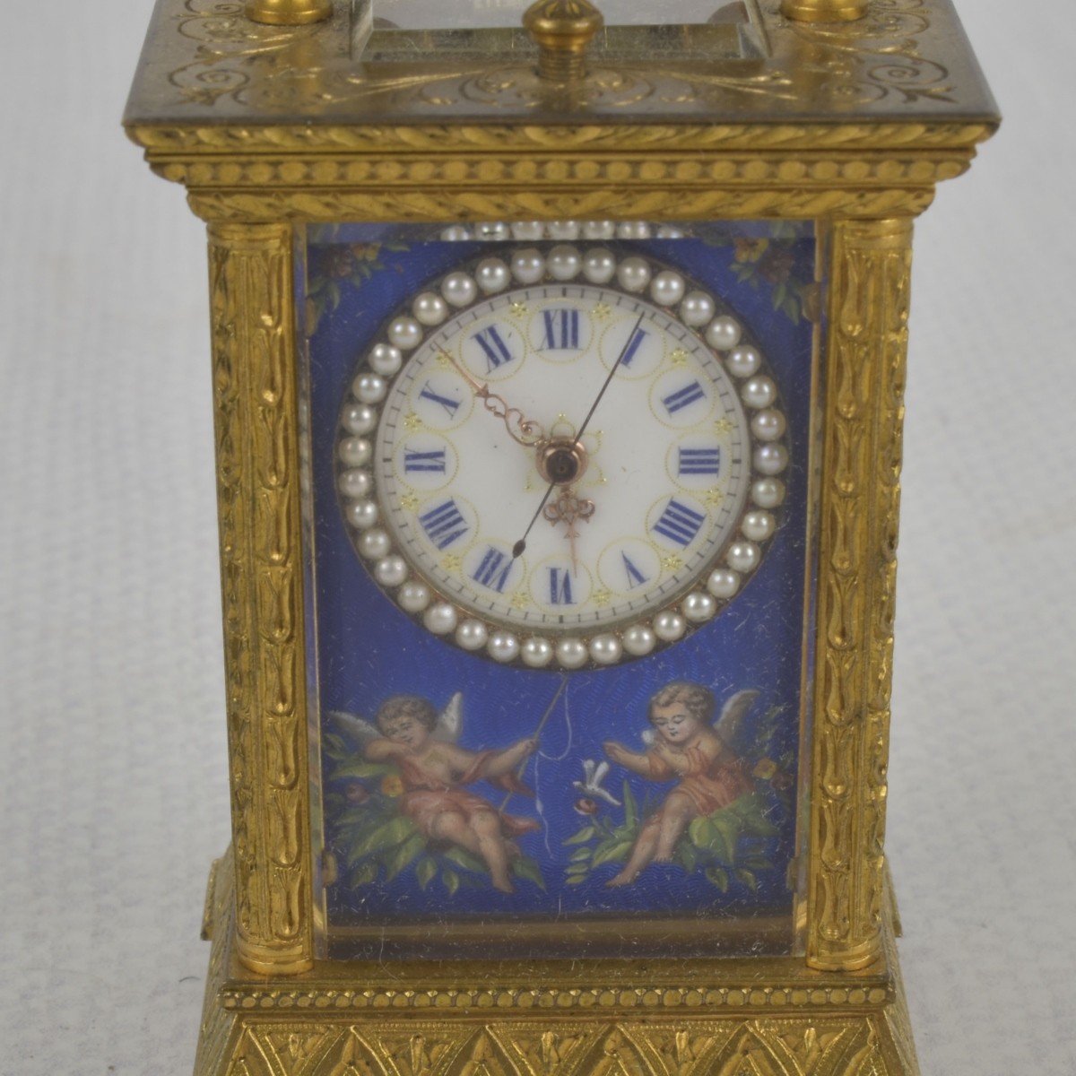 French Miniature Sonnerie Carriage Clock
