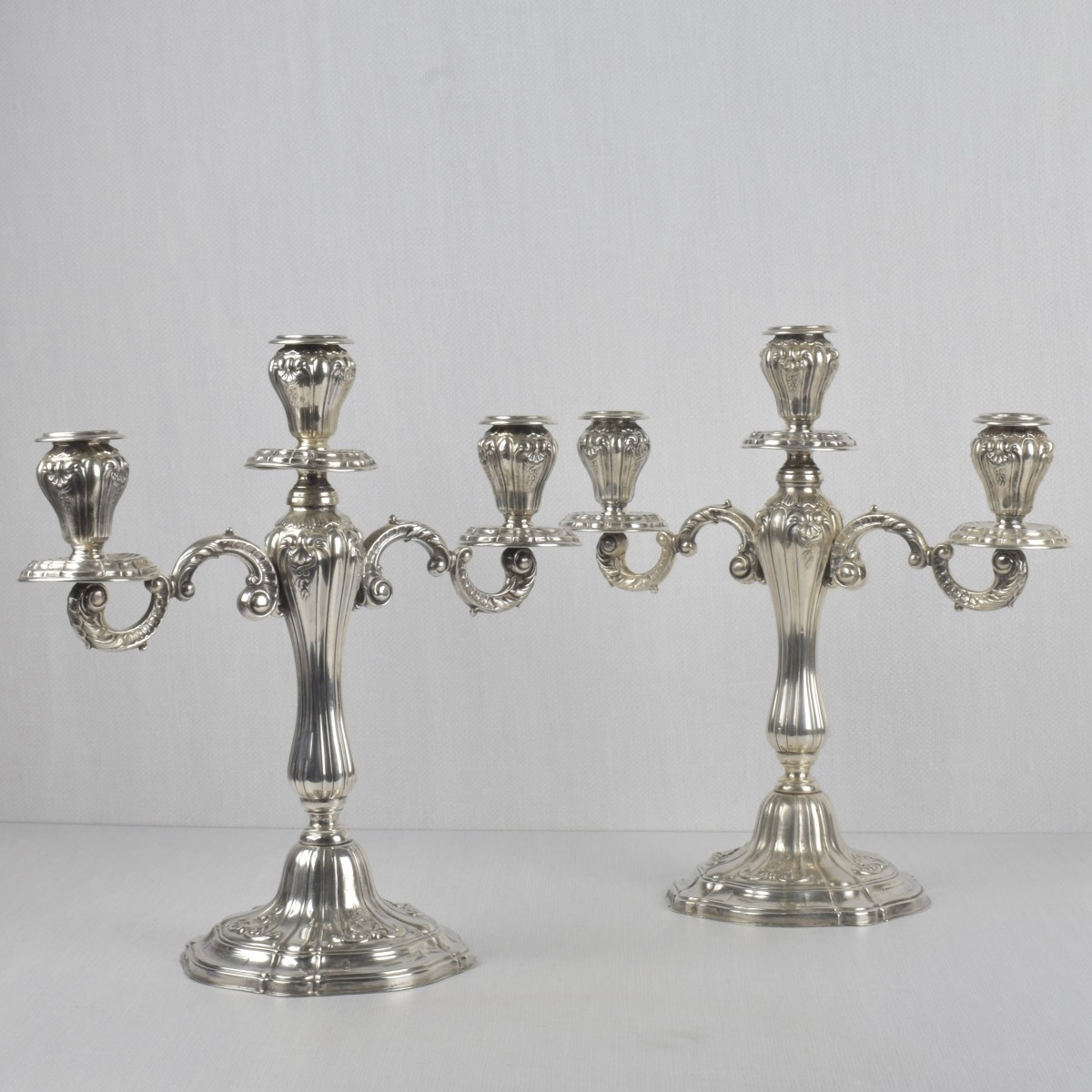 Camusso Sterling Silver Candelabra