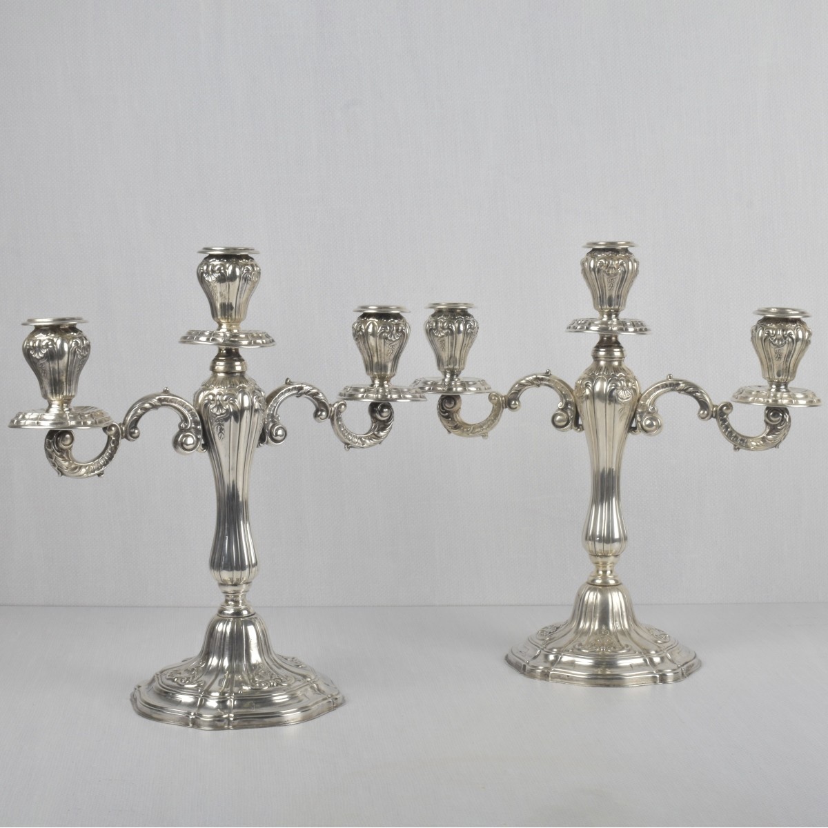 Camusso Sterling Silver Candelabra