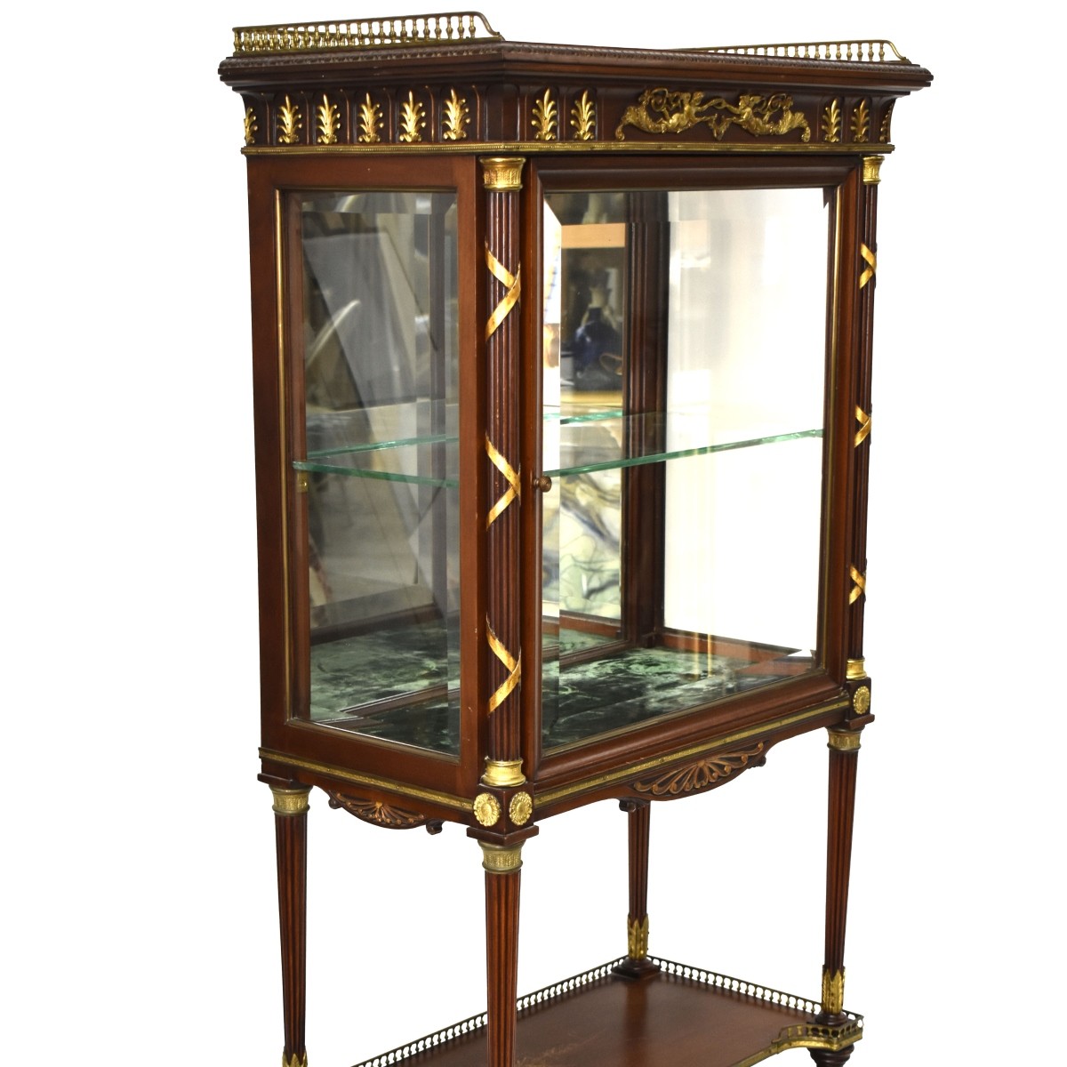 Bronze Mounted Mahogany Vitrine