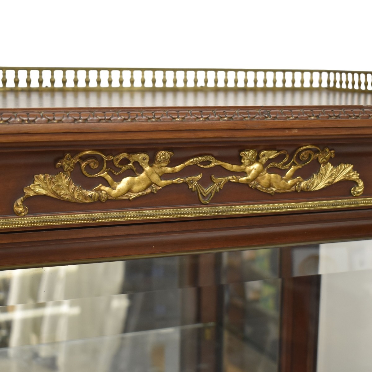 Bronze Mounted Mahogany Vitrine