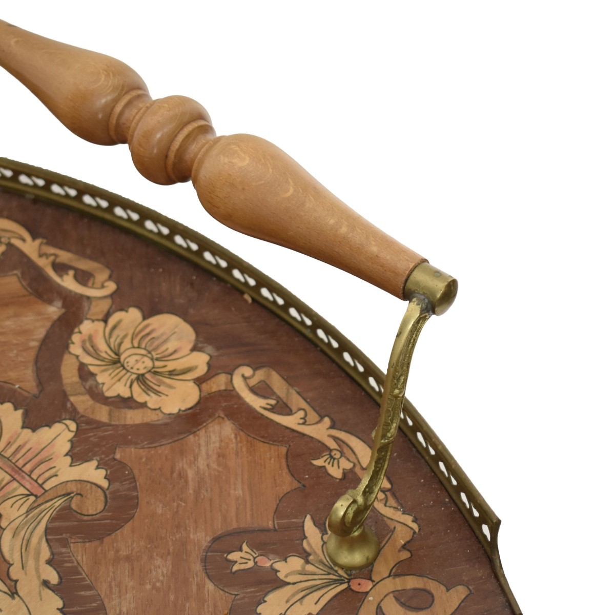 Mid-20th Century Marquetry Italian Beverage Cart