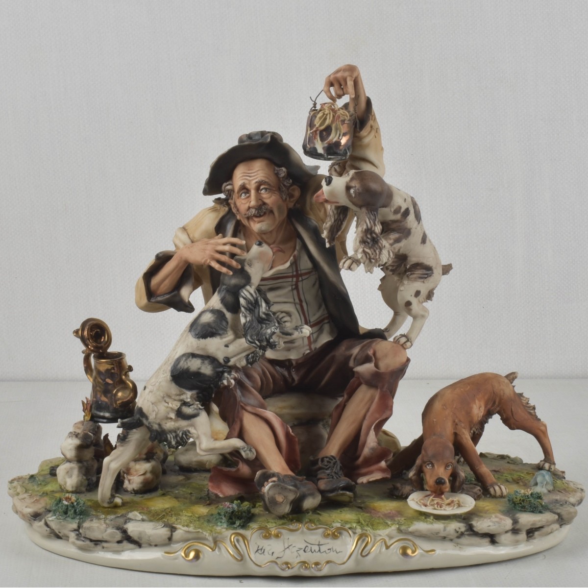 Italian Capodimonte Porcelain Sculpture