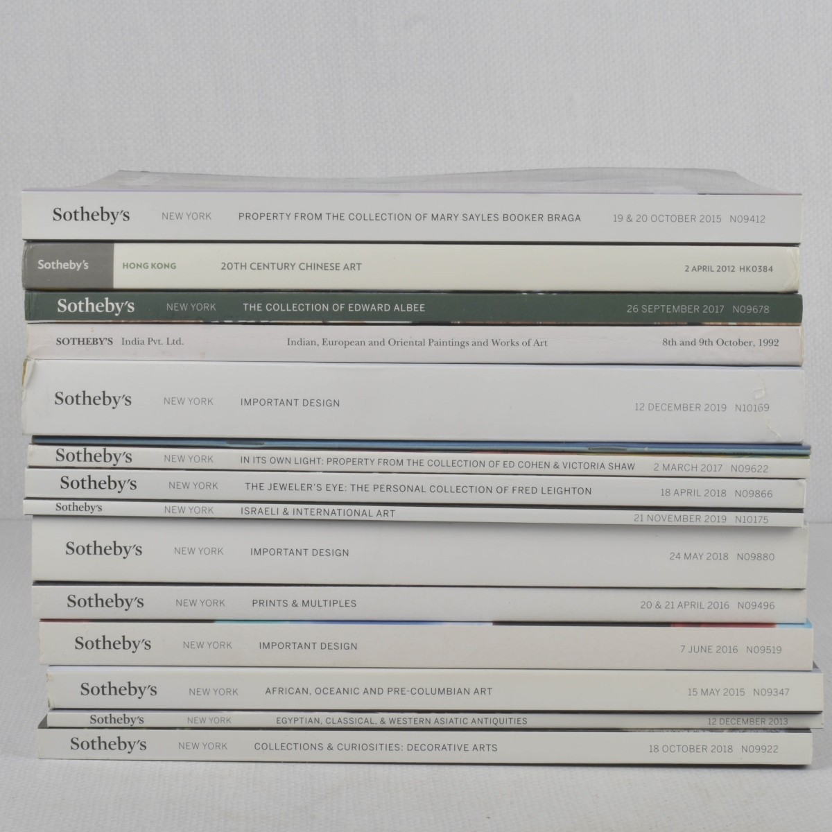 Sotheby's Auction Catalogs