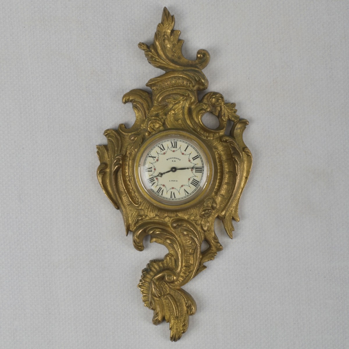 French Bayard Gilt Bronze Clock