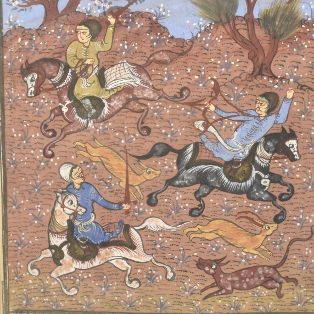 Persian Painting with Manuscript