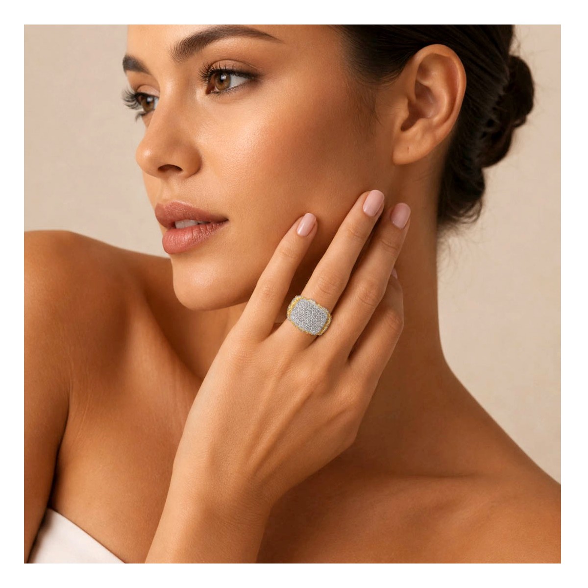 Diamond and 18K Ring