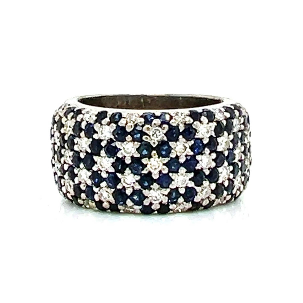 Diamond, Sapphire and 18K Ring
