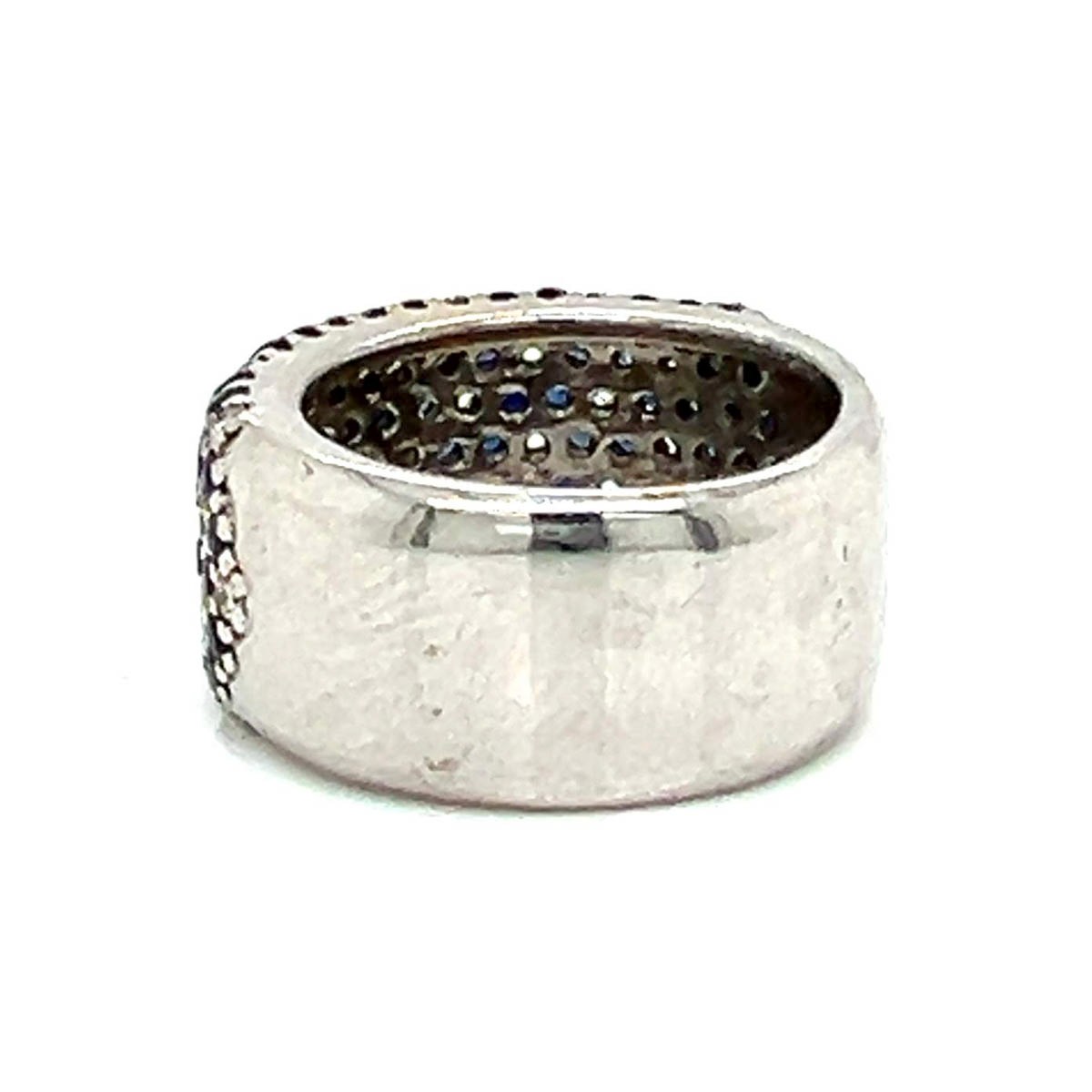 Diamond, Sapphire and 18K Ring