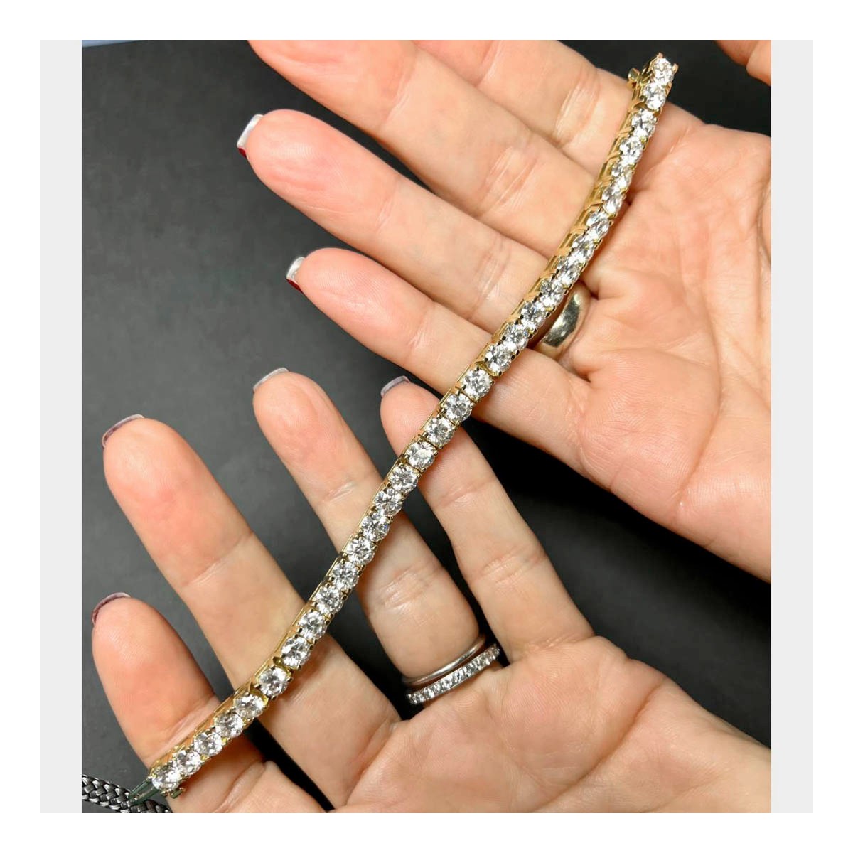 Diamond and 18K Tennis Bracelet