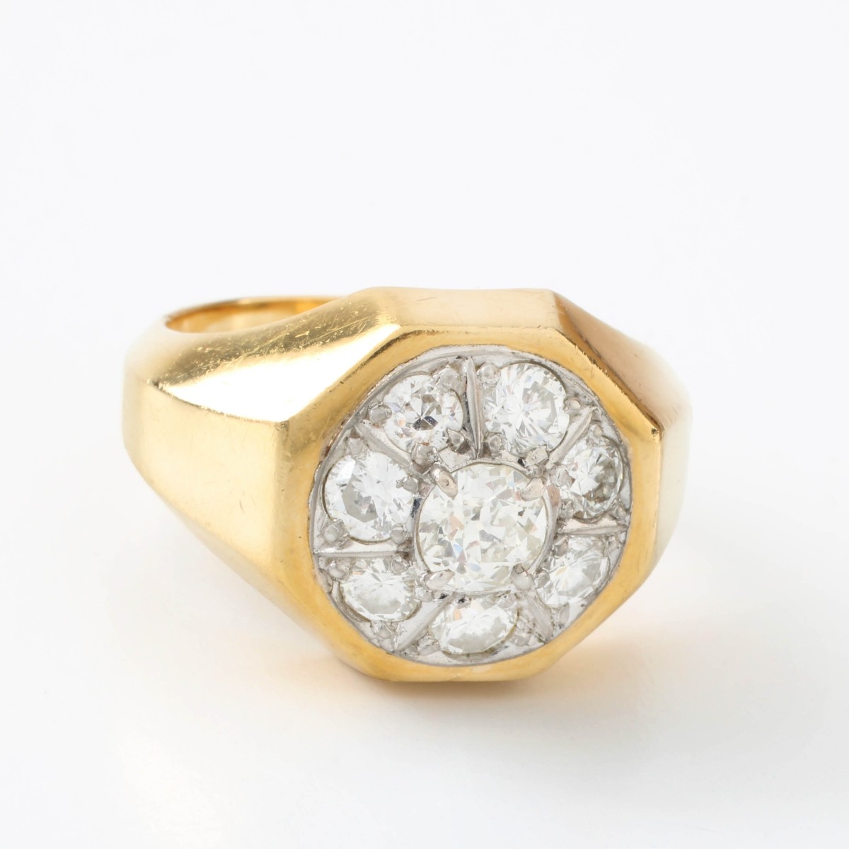Diamond and 18K Ring