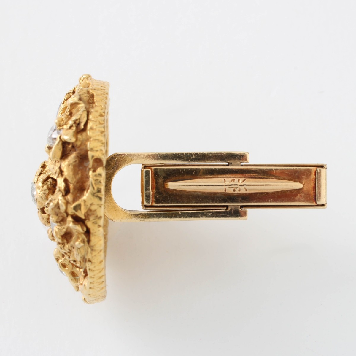Diamond and and 14K Cufflinks