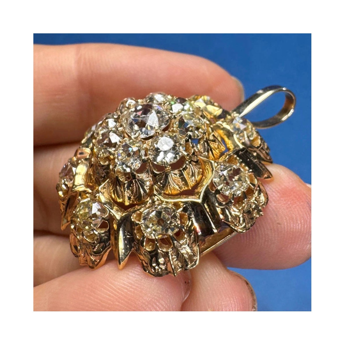 Diamond and 18K Pendant