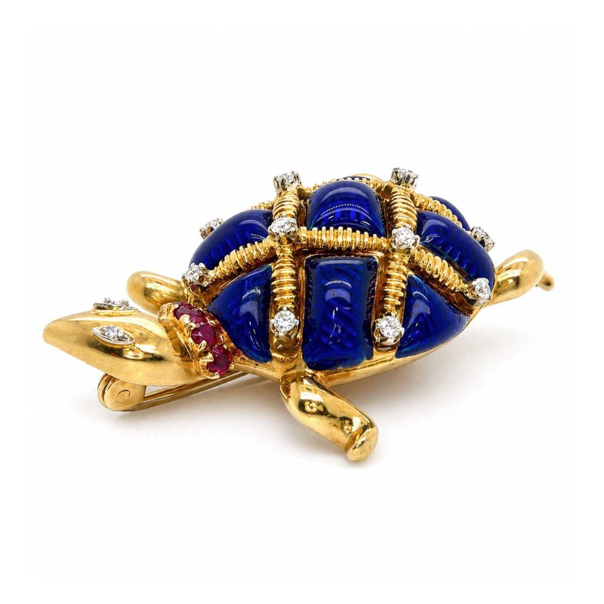 18K Turtle Brooch