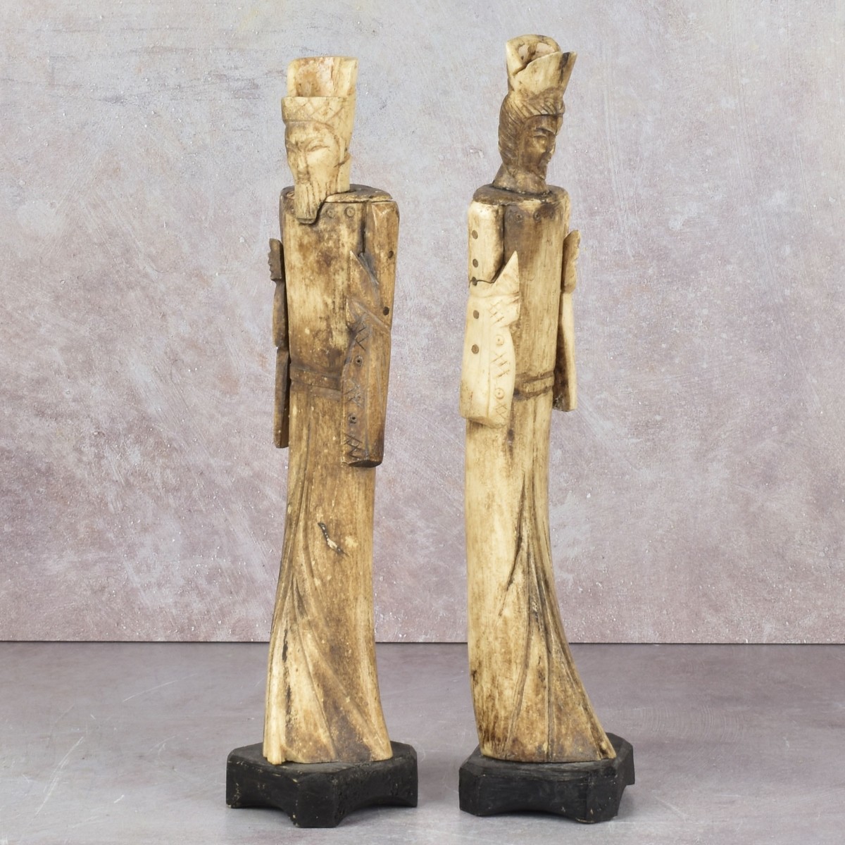 Antique Carved Chinese Figures