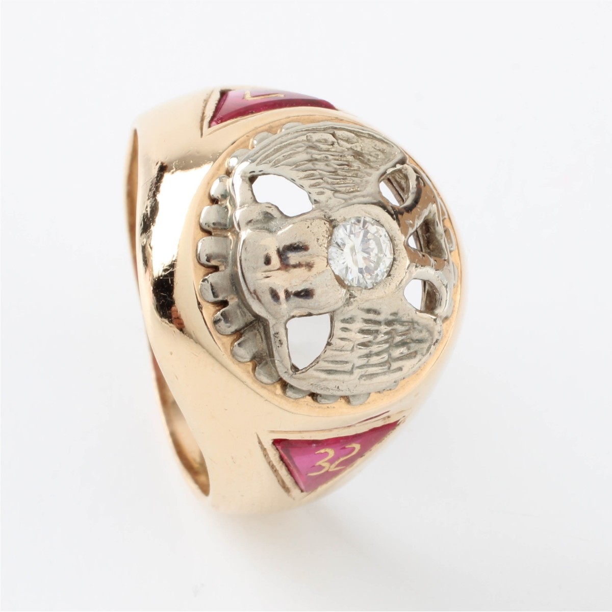 Deco Diamond and 12K Ring