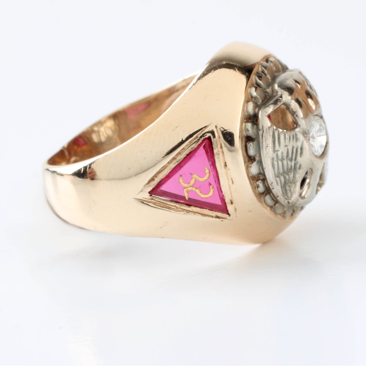 Deco Diamond and 12K Ring