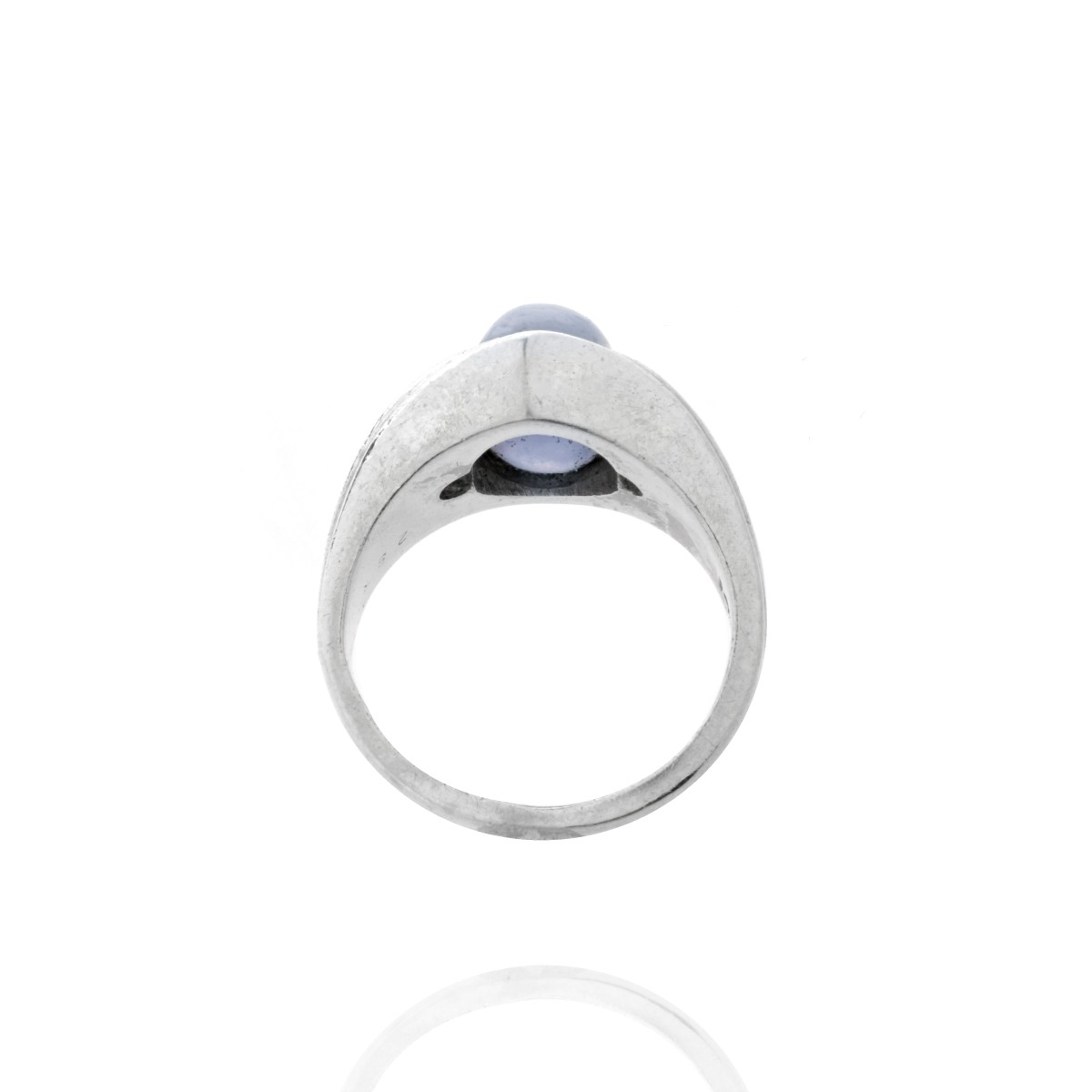 Star Sapphire, Diamond and 14K Ring