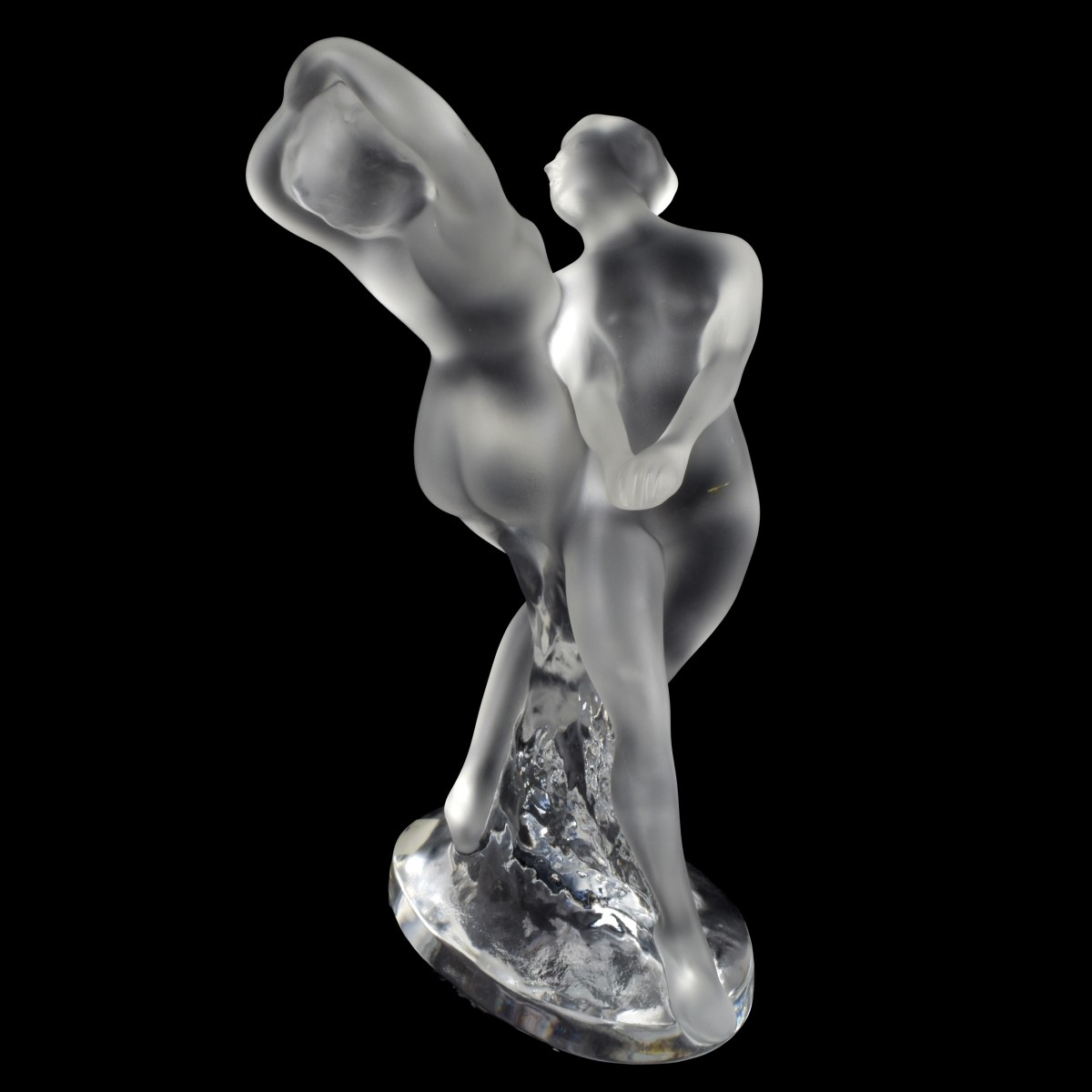 Lalique France "Two Dancers" Sculpture