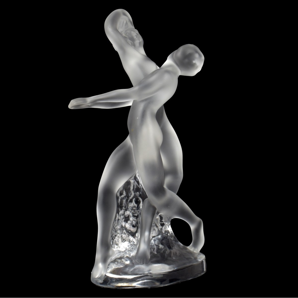 Lalique France "Two Dancers" Sculpture