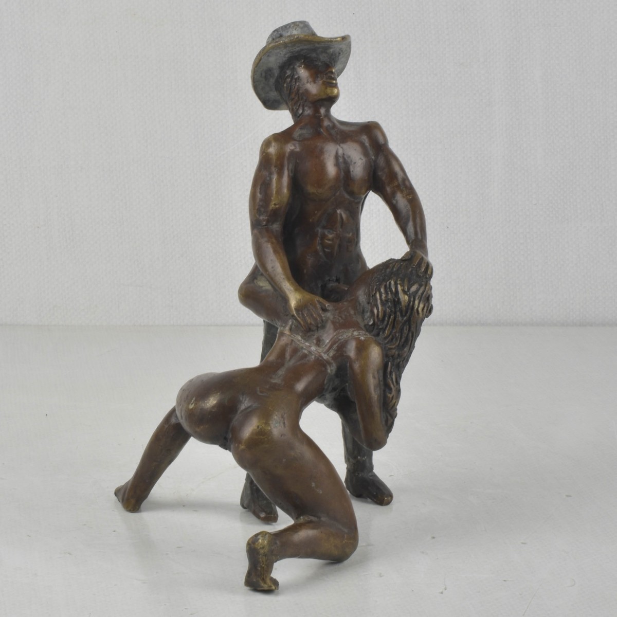 M. Nieto Erotic Bronze Sculpture
