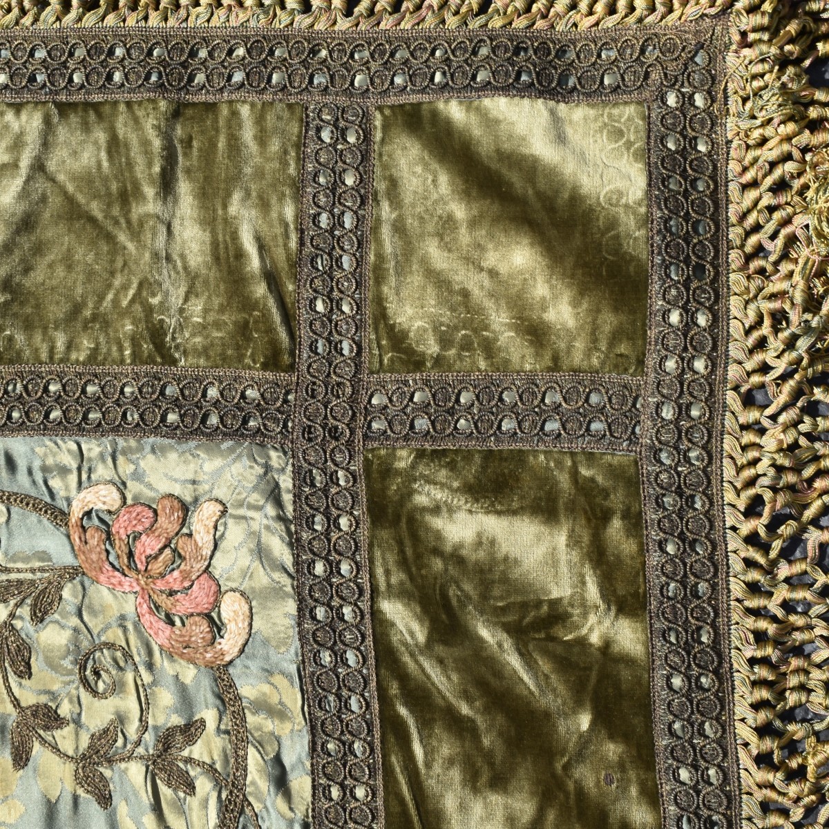 Early 20th CenturyFringe Piano Shawl