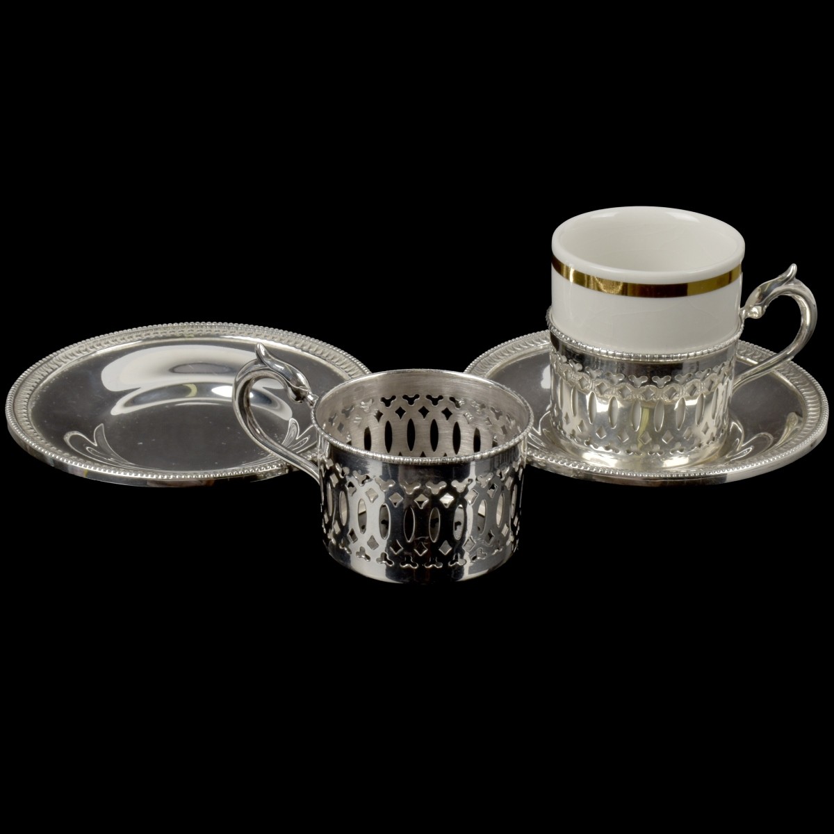 Camusso Sterling Silver Demitasse Set