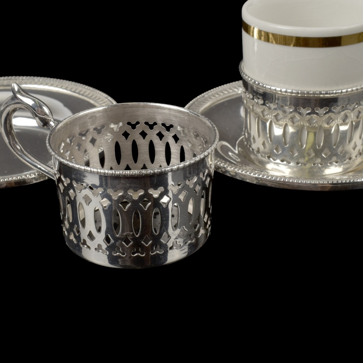 Camusso Sterling Silver Demitasse Set