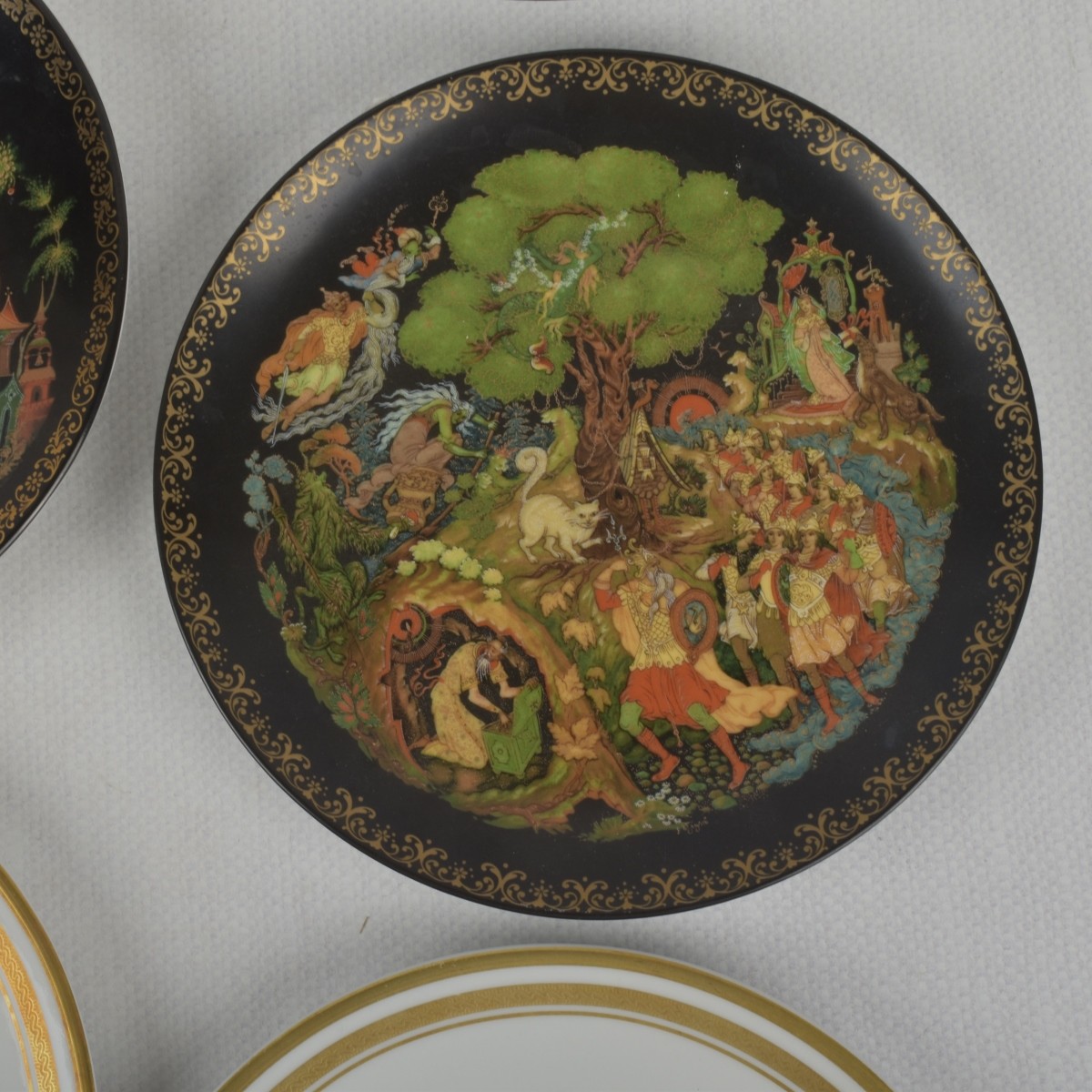 Russian Themed Porcelain Plates