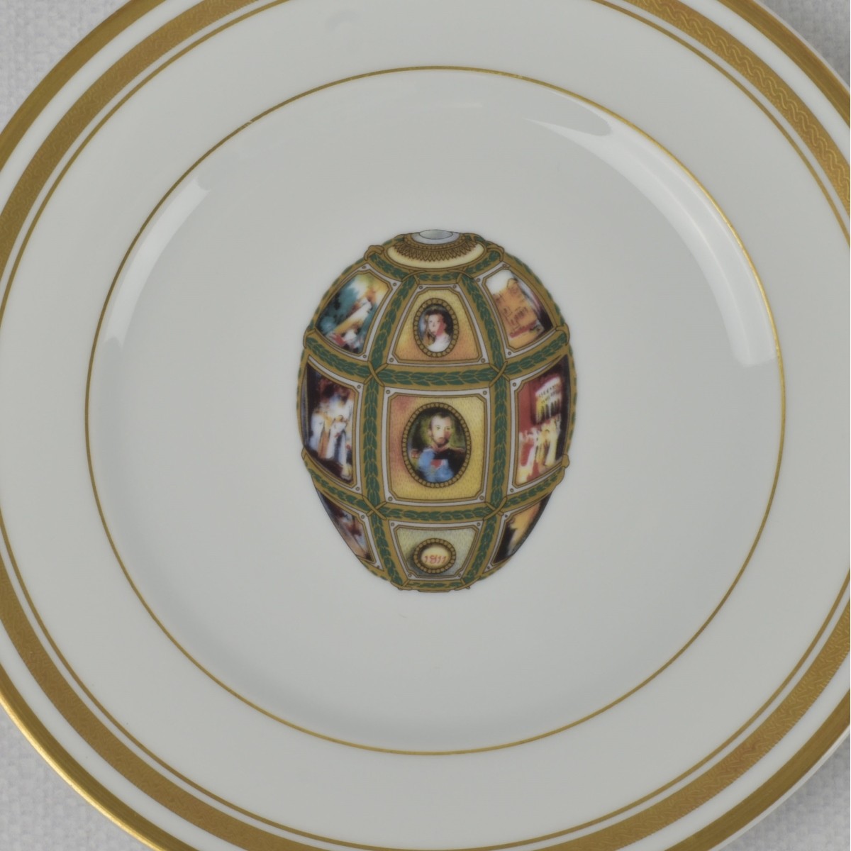 Russian Themed Porcelain Plates