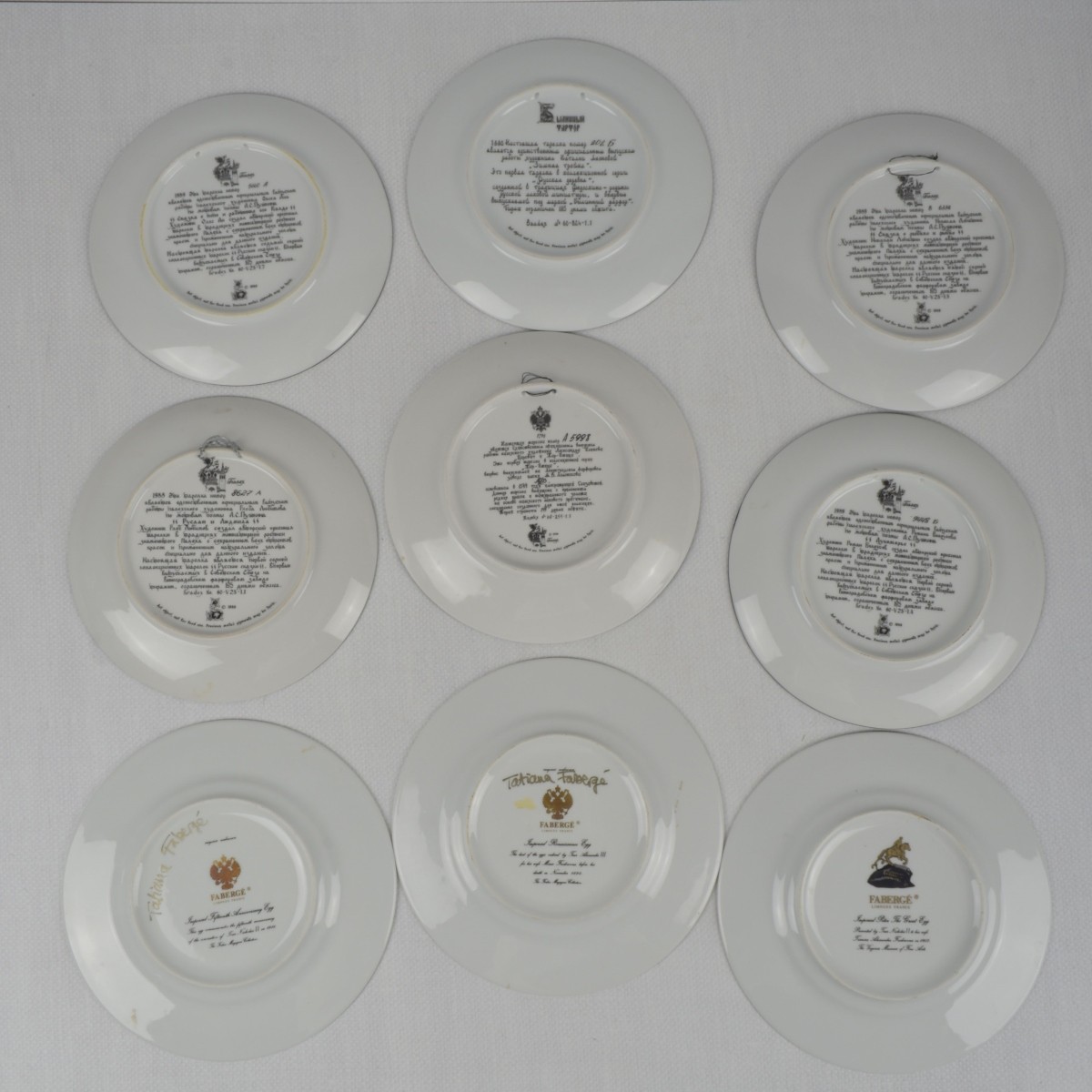 Russian Themed Porcelain Plates