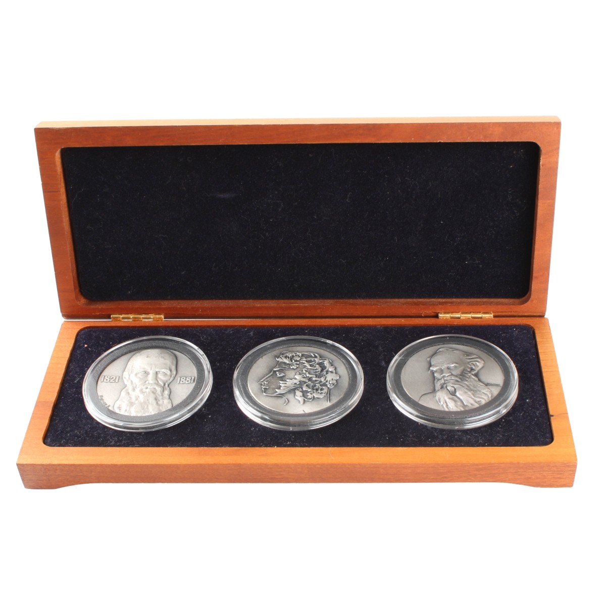 Giants of Russian Literature Silver Medallions
