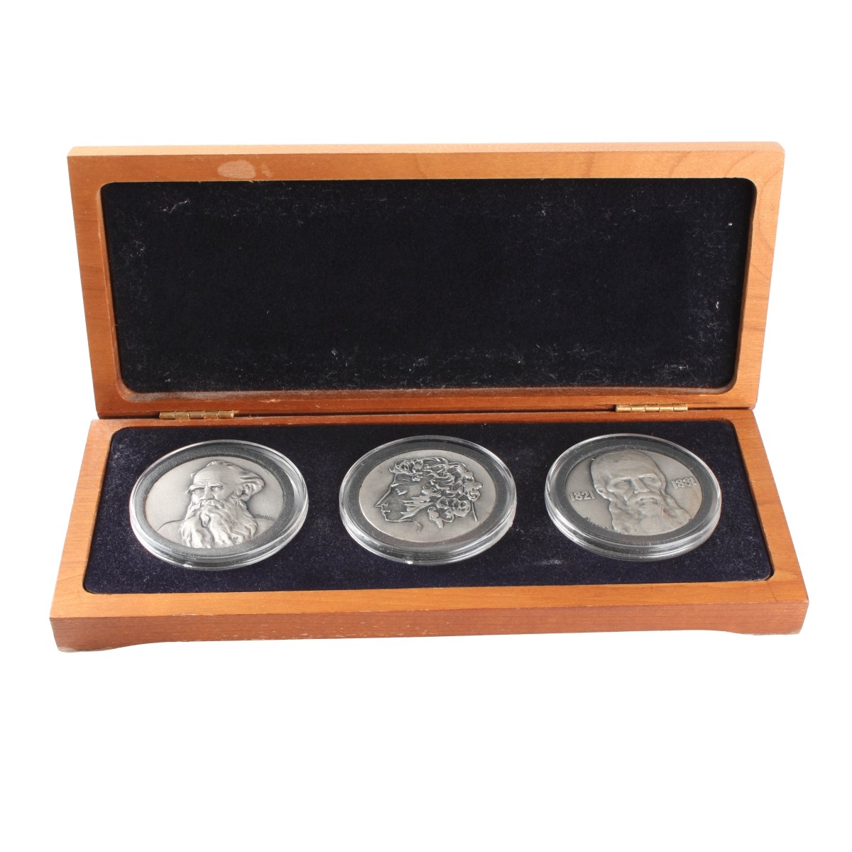 Giants of Russian Literature Silver Medallions