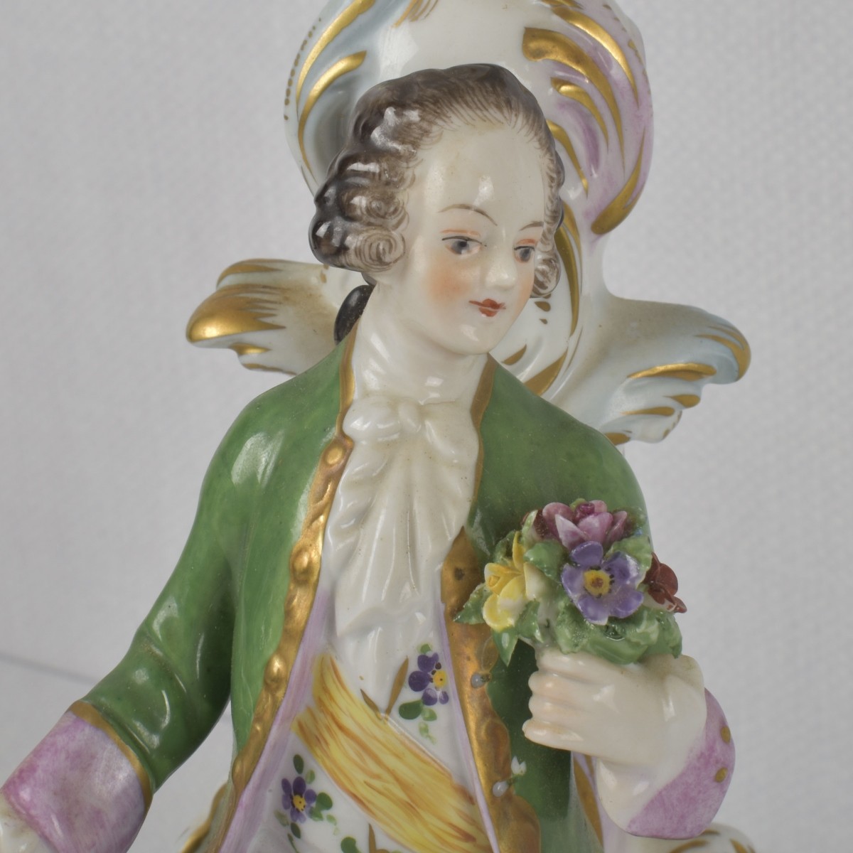 German Rudolstadt Volkstedt Candelabra