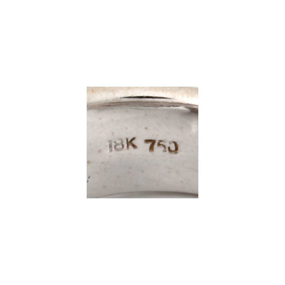 Diamond, CZ and 18K Ring